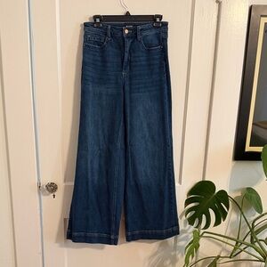 Maeve Indigo Wide-Leg Jeans